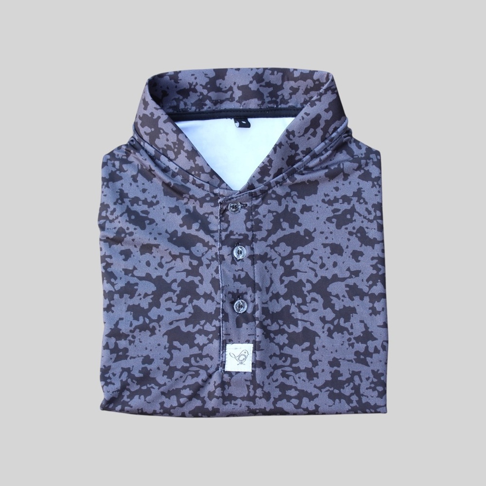 Black camo polo